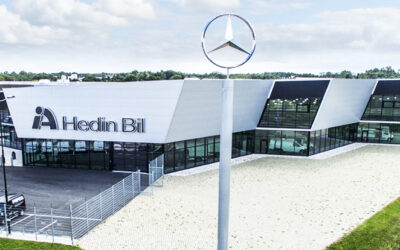 Hedin Bils nya bilhall i Helsingborg