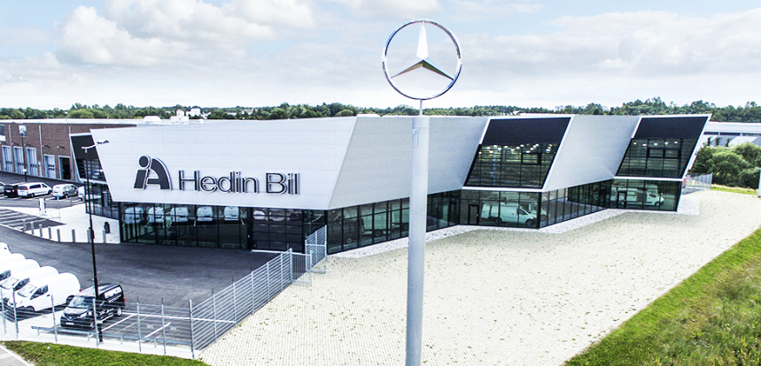 Hedin Bils nya bilhall i Helsingborg