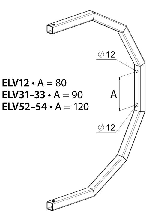 Dimensioner för konsol till Vinga fläktluftvärmare – 2025