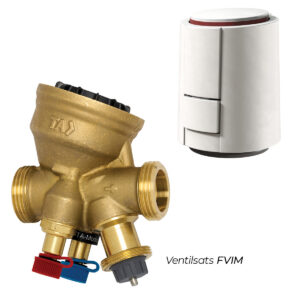 Ventilsats FVIM – med konstantflödesventil TA-Modulator och termoställdon VSDNCM30